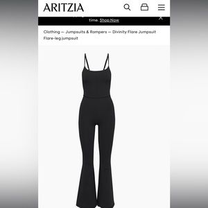 Aritzia Wilfred Free Divinity Flare Jumpsuit - size Small New With Tags